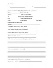 English Worksheet: Level Exam