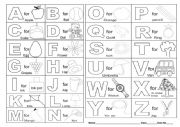 Alphabet coloring