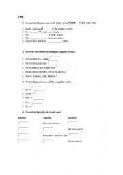 English Worksheet: Review for adults.