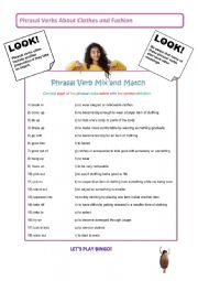 Phrasal Verbs about Clothes and Fashion 