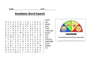 English Worksheet: Emotions Crossword Puzzle