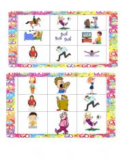 Bingo and Present continuous excercises part 2