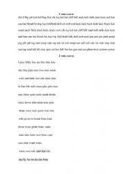 English Worksheet: Syllable drill