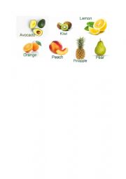 English Worksheet: Fruits