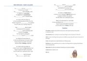 English Worksheet: Hand in my pocket - Alanis Morrisette