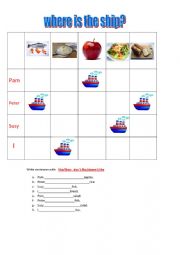 English Worksheet: BATTLESHIP: lIKES