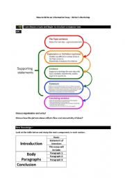 Choose a topic and begin  to structure a response text.