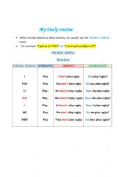 Daily routine _listening comprehension