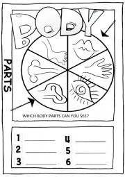 body parts worksheet