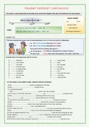 PRESENT PERFECT CONTINUOUS