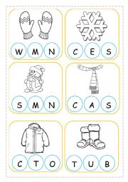 English Worksheet: WINTER - Clothes