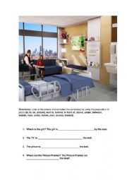 English Worksheet: Hospital Ward