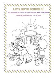 English Worksheet: School Objects