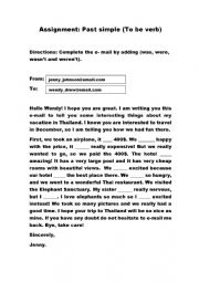 English Worksheet: Past Simple Worksheet