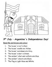 English Worksheet: Argentinas Independence Day! 