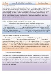 Module 2 Lesson 5 school Life consolidation 9th form Tunisia