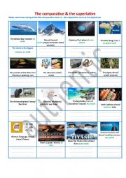 English Worksheet: the comparative and the superlative