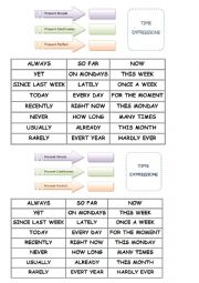 English Worksheet: Time Expressions