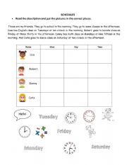 Schedules-School subjects