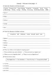 English Worksheet: Jumanji