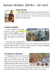 English worksheet: Roman Britain