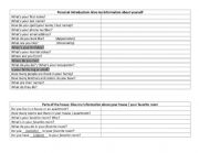 English Worksheet: Questions
