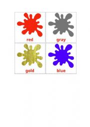 English Worksheet: COLOURS