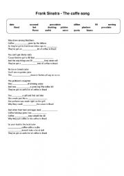 English Worksheet: Frank Sinatra Coffee Song