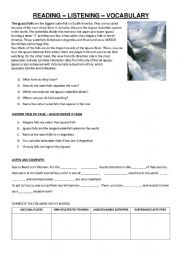 English Worksheet: IGUAZ WATERFALLS
