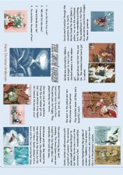 English Worksheet: The Snow Queen - minibook