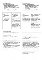 English Worksheet: Where is the love? Black eyed peas Song