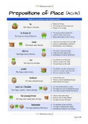 Prepositions of Place