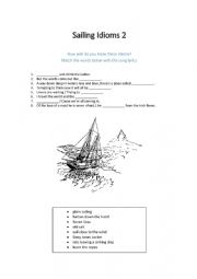 English Worksheet: Sailing Idioms 2