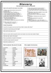 English Worksheet: Slavery