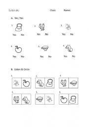 English Worksheet: letter abc
