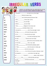 IRREGULAR VERBS + KEY