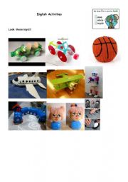 English Worksheet: Recycled toys