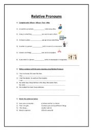 English Worksheet: Relative Pronouns