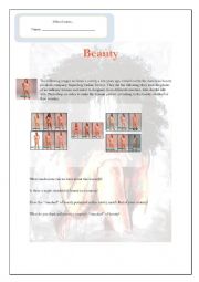 English worksheet: Beauty and the beautifuls II