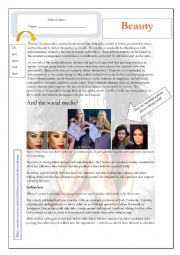 English worksheet: Beauty and the beautifuls III
