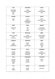 English Worksheet: TABOO 