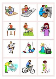 English Worksheet: Daily activities