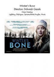 English Worksheet: Winters  Bone - Close Film Viewing