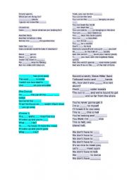 English Worksheet: Modal Verbs Singing