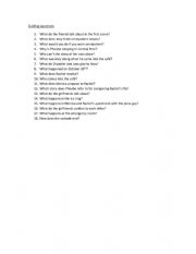 English Worksheet: Guiding questions on Friends Season 1 Episode 4