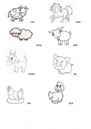 English Worksheet: Farm animals 