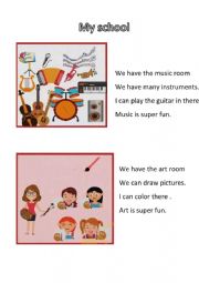 English Worksheet: my school