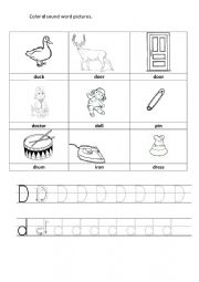 Letter D - ESL worksheet by MissSat