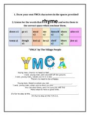 YMCA Song - Rhyming Exercise