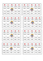 English Worksheet: Telling the time